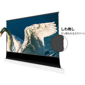 VIVIDSTORM (高輝度レーザープロジェクター用)100インチプロジェクタースクリーン-白(超短焦点＆長焦点用床置き電動スクリーン) [電動] VWSDSTUST100H