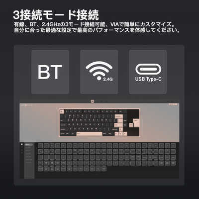 KIBU キーボード WOBKEY Rainy 75 Pro系モデル(英語配列) [有線 KIBU キーボード WOBKEY Rainy 75 Pro系モデル(英語配列) [有線