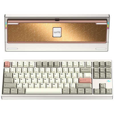 キーボード #48 WOBKEY Crush 80 WarmSilver KIBU Wobkey Crush 80 Pro Warm Silver(有線・ワイヤレス/Bluetooth