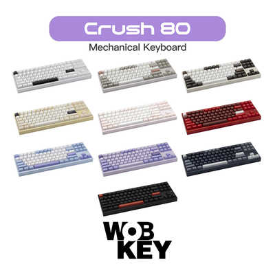 WOBKEY ワイヤレスメカニカルキーボード Crush80 Pro ブラック Amazon | WOBKEY Crush80 メカニカルキーボード 3WAY接続 無線