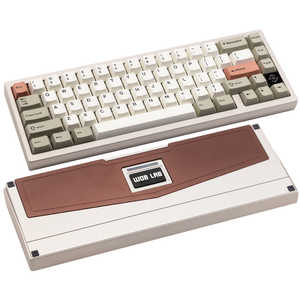 KIBU �L�[�{�[�h ZEN 65 Ultra(�p��z��) �E�H�[���V���o�[ �m�L���E���C�����X / Bluetooth�EUSB�n UZ65WS