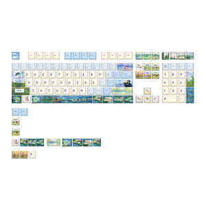 Varmilo (�A�~��) Monet ���l �L�[�L���b�v�Z�b�g 124�L�[ �}���` vm-monet-keycapset