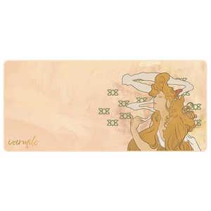 Varmilo Mucha:Bigarettes Deskmat ゲーミングマウスパッド ベージュ vm-mp-mucha-bigarettes-xl Varmilo Mucha:Bigarettes Deskmat ゲーミングマウスパッド ベージュ vm-mp-mucha-bigarettes-xl
