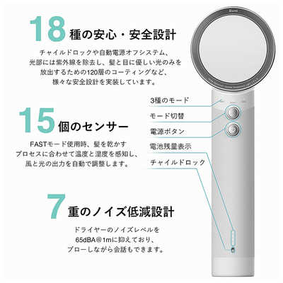 ZUVI 充電式コードレスヘアドライヤー ｢Zuvi Halo(ズーヴィ