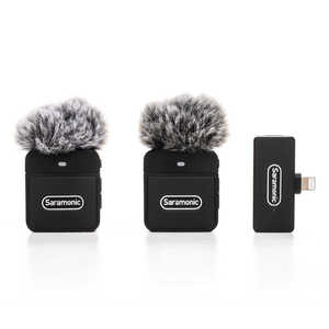 SARAMONIC 2.4G超小型ワイヤレスマイクシステム(送信機×2台、ライトニング端子付き受信機×1台) Blink100B4 SARAMONIC 2.4G超小型ワイヤレスマイクシステム(送信機×2台、ライトニング端子付き受信機×1台) Blink100B4