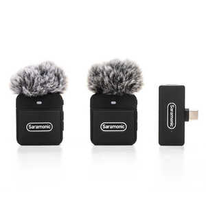 SARAMONIC 2.4G超小型ワイヤレスマイクシステム(送信機×2台、USB-C端子付き受信機×1台) Blink100B6 SARAMONIC 2.4G超小型ワイヤレスマイクシステム(送信機×2台、USB-C端子付き受信機×1台) Blink100B6