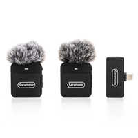 SARAMONIC 2.4G超小型ワイヤレスマイクシステム(送信機×2台､USB