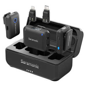 SARAMONIC 2.4GHz ワイヤレスマイクシステム 4-in-1 Wireless Microphone System(送信機2台・受信機1台・充電兼用収納ボックス付属) BLINK500B2＋