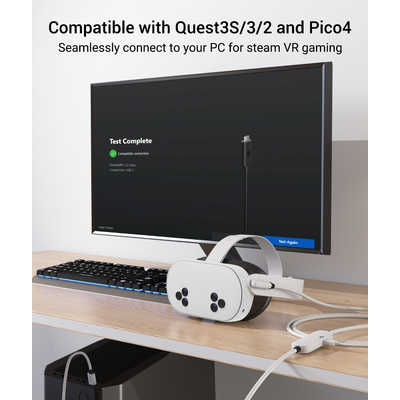SYNTECH Meta Quest 3S対応/ PICO 4 Ultra対応 Syntech 高速充電リンク
