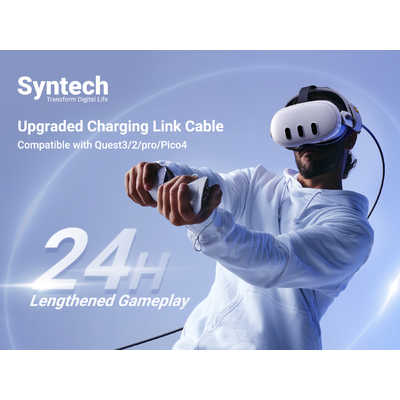 SYNTECH Meta Quest 3S対応/ PICO 4 Ultra対応 Syntech 高速充電リンク