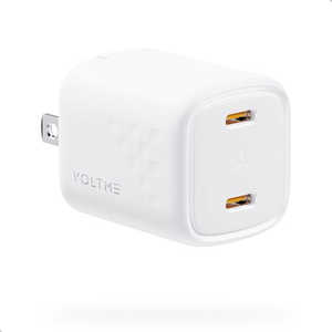 VOLTME Revo 30 ǥ奪 30W TypeC 2ݡ  ޤꤿ߼ 2ݡ /GaN(ⲽꥦ) ѡ V2096
