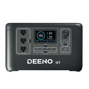 DEENO ポータブル電源 (1036Wh) DEENO ブラック ［12出力 /AC充電・ソーラー(別売) /USB Power Delivery対応］ X1500