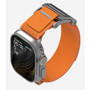 AULUMU A11 Apple Watch �V���[�Y�Ή��}�O�l�b�g�o���h �I�����W/�V���o�[ A11-NL-SL-OG