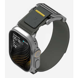 AULUMU A11 Apple Watch �V���[�Y�Ή��}�O�l�b�g�o���h �~�X�e�B�[�O���[��/�V���o�[ A11-NL-SL-GN