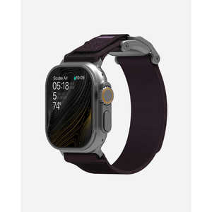 AULUMU A11 Apple Watch �V���[�Y�Ή��}�O�l�b�g�o���h �~�b�h�i�C�g�p�[�v��/�V���o�[ A11-NL-SL-P