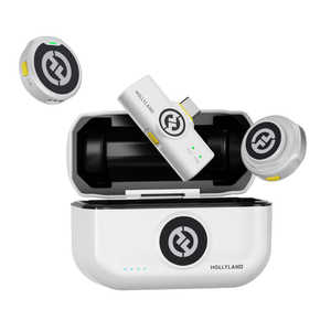 HOLLYLAND LARK M2 with USB-C Plug (DuoIvory White) ワイヤレスラベリアマイクロホンシステム(アイボリー) LM2USB-C(DuoIW) HOLLYLAND LARK M2 with USB-C Plug (DuoIvory White) ワイヤレスラベリアマイクロホンシステム(アイボリー) LM2USB-C(DuoIW)