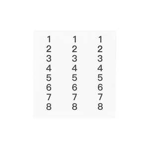 HOLLYLAND Number Stickers HL-NS01 HOLLYLAND Number Stickers HL-NS01