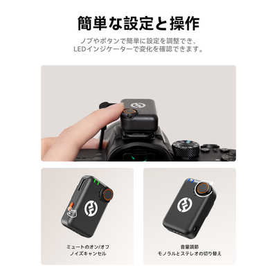 HOLLYLAND LARK M2S ワイヤレスラベリアマイク コンボ(スペース