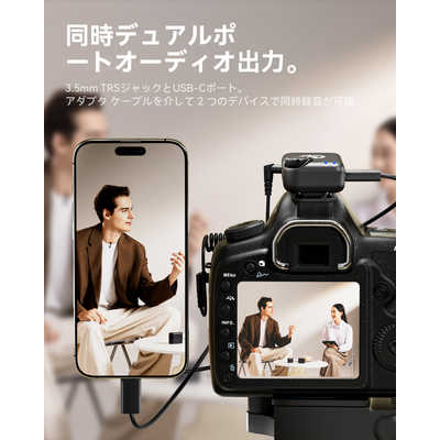 HOLLYLAND LARK M2S ワイヤレスラベリアマイク コンボ(スペースグレー