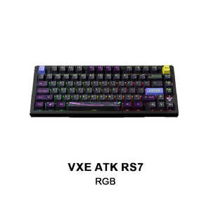 VXE �Q�[�~���O�L�[�{�[�h(���s�b�h�g���K�[�Ή�) ATK RS7 RGB(�p��z��) �m�L�� / USB�n VXE-ATKRS7-RGB