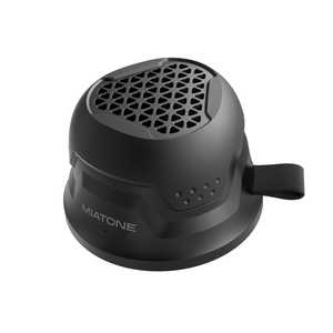 MIATONE MagRover マグネット ポータブル ワイヤレススピーカー ブラック [防水 / Bluetooth対応 / スマホスタンド / 内蔵マイク / ハンズフリー通話 / 2台でス MIATONE MagRover マグネット ポータブル ワイヤレススピーカー ブラック [防水 / Bluetooth対応 / スマホスタンド / 内蔵マイク / ハンズフリー通話 / 2台でス