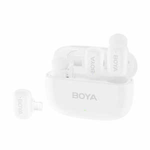 Wireless mic BOYA mini13 ボーヤミニ13 Lightning/Type-C対応 無指向性 スマホ/タブレット用 ホワイト BOYAMINI13 Wireless mic BOYA mini13 ボーヤミニ13 Lightning/Type-C対応 無指向性 スマホ/タブレット用 ホワイト BOYAMINI13