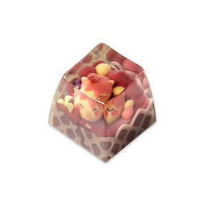 KEYMOJI Animal Ice Cream - Chocolate Artisan Keycap ゲーミングキーキャップ レッド kj-akc-aic-chocolate KEYMOJI Animal Ice Cream - Chocolate Artisan Keycap ゲーミングキーキャップ レッド kj-akc-aic-chocolate
