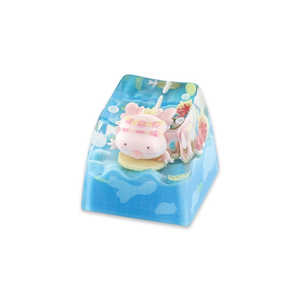 KEYMOJI Pool Party-Chill Salamander Artisan Keycap ゲーミングキーキャップ ブルー kj-akc-plp-salamander KEYMOJI Pool Party-Chill Salamander Artisan Keycap ゲーミングキーキャップ ブルー kj-akc-plp-salamander
