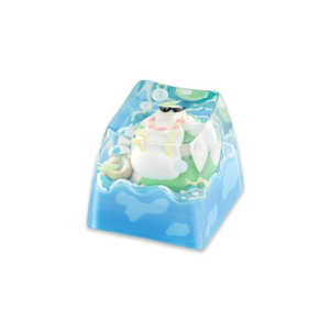KEYMOJI Pool Party-Cozy Duck Artisan Keycap ゲーミングキーキャップ ブルー kj-akc-plp-duck KEYMOJI Pool Party-Cozy Duck Artisan Keycap ゲーミングキーキャップ ブルー kj-akc-plp-duck
