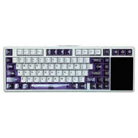 AULA L99 Purple 画面付きゲーミングキーボード / 3.98インチ IPS