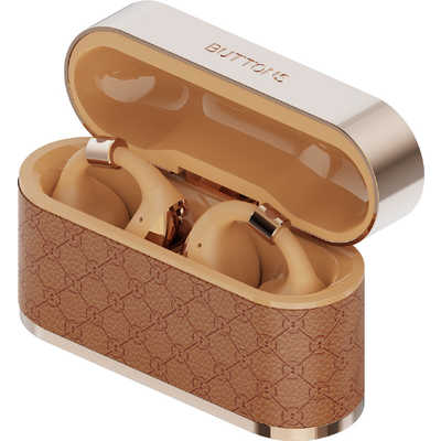 BUTTONS バトンズ クリップ ゴールドブラウン ［ワイヤレス(左右