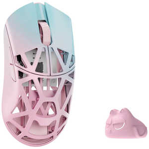 KIBU ゲーミングマウス Beast X Mini Pro ［光学式 / 有線/無線(ワイヤレス) / 5ボタン / USB］ Blue＆Pink(Solid sides) WL-BXMINIPRO-BP-O-NH