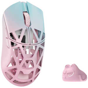 KIBU ゲーミングマウス Beast X Pro ［光学式 / 有線/無線(ワイヤレス) / 5ボタン / USB］ Blue＆Pink(Solid sides) WL-BXPRO-BP-O-NH