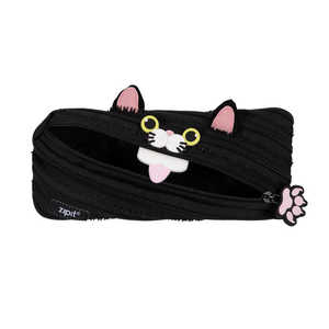 ZIPIT ジップイット zipit ペンケース CAT/ブラック ZIPIT09 ZIPIT ジップイット zipit ペンケース CAT/ブラック ZIPIT09