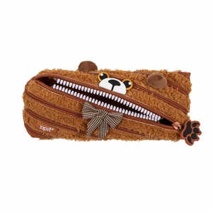 ZIPIT ジップイット zipit ペンケース BEAR/ブラウン ZIPIT09 ZIPIT ジップイット zipit ペンケース BEAR/ブラウン ZIPIT09