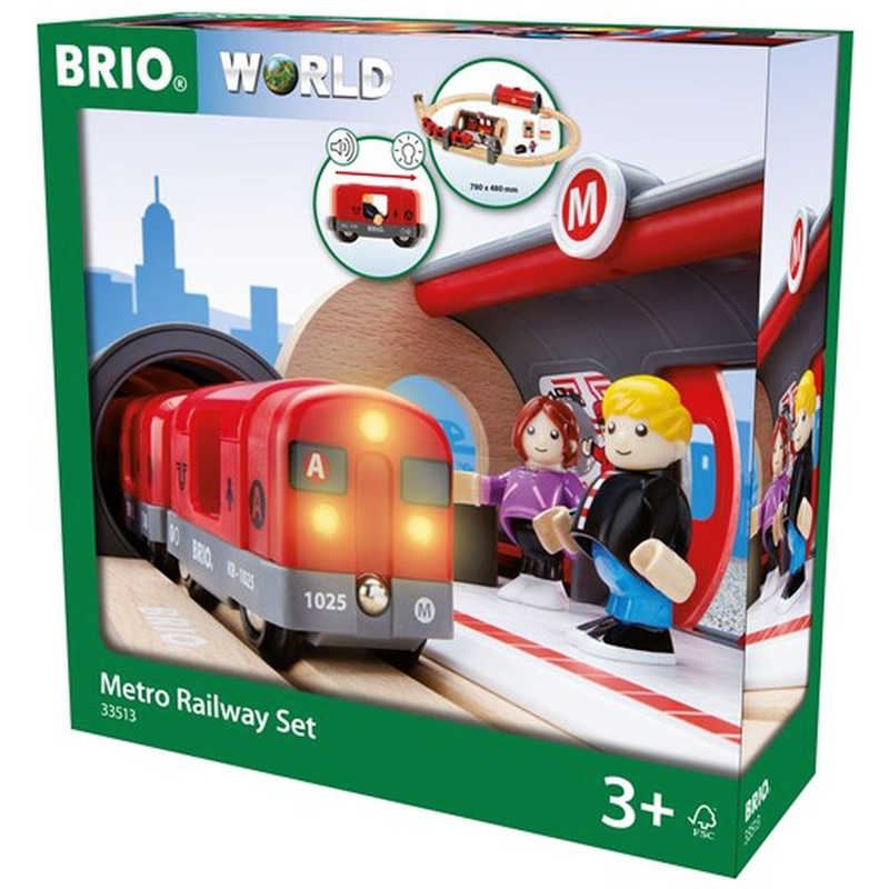BRIO BRIO 33513 メトロレールウエイセット BRIOメトロレｰルウェイセット(ブリ BRIOメトロレｰルウェイセット(ブリ
