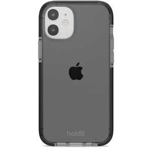 HOLDIT iPhone 12mini シースルークリアケース ブラック Seethru 15073