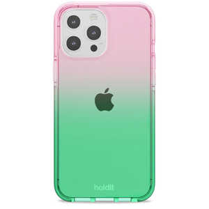 HOLDIT iPhone 13ProMAX シースルークリアケース グリーンピンク Seethru 15440 HOLDIT iPhone 13ProMAX シースルークリアケース グリーンピンク Seethru 15440