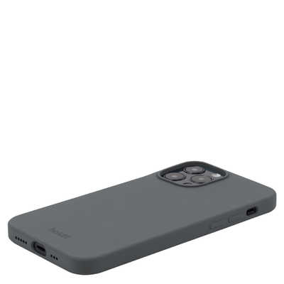 ケース　ノベルティ HOLDIT iPhone 14ProMax ソフトタッチシリコンケース スペースグレイ