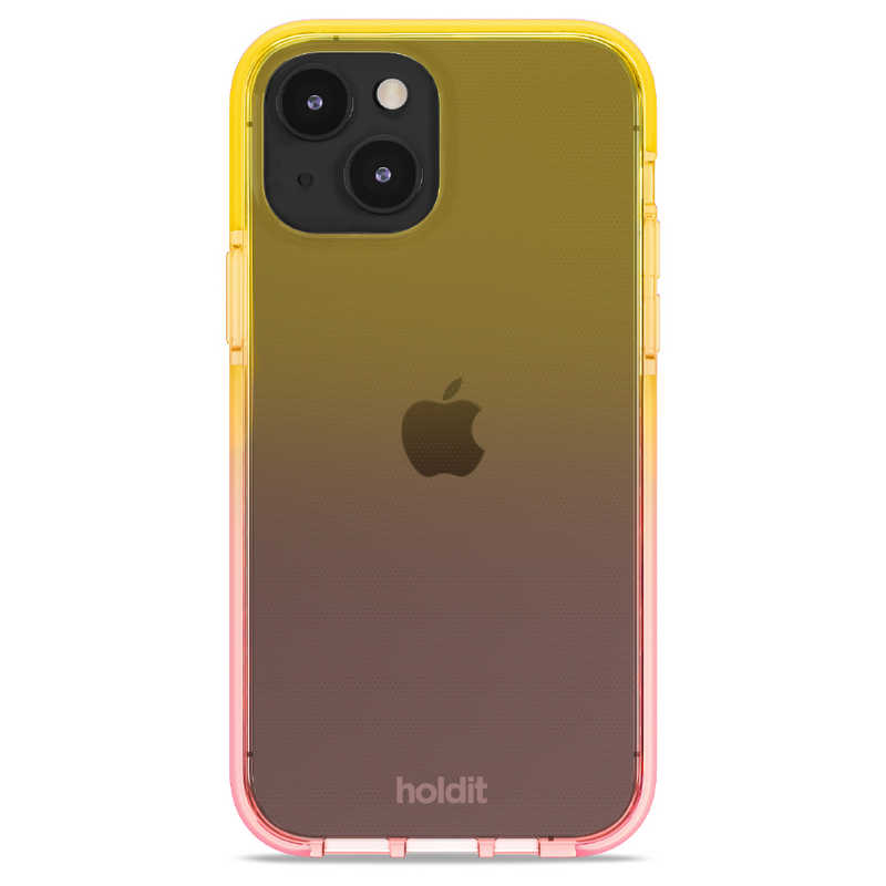 HOLDIT HOLDIT iPhone 14/13 耐衝撃クリアケース ブラッシュピンク/オレンジジュース Seethru 15792 15792
