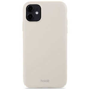 HOLDIT iPhone 11/XR ストラップホール付きハードケース ライトベージュ Slim Case 15828