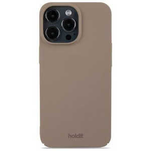 HOLDIT iPhone 13Pro ストラップホール付きハードケース モカブラウン Slim Case 15835