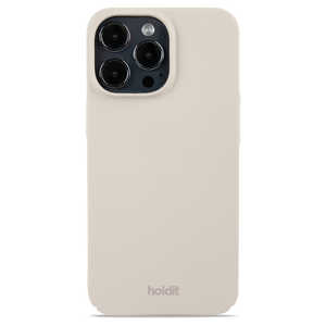 HOLDIT iPhone 13Pro ストラップホール付きハードケース ライトベージュ Slim Case 15836