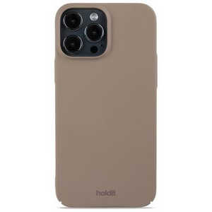 HOLDIT iPhone 13ProMAX ストラップホール付きハードケース モカブラウン Slim Case 15839 HOLDIT iPhone 13ProMAX ストラップホール付きハードケース モカブラウン Slim Case 15839