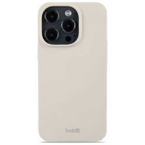 HOLDIT iPhone 14Pro ストラップホール付きハードケース ライトベージュ Slim Case 15848