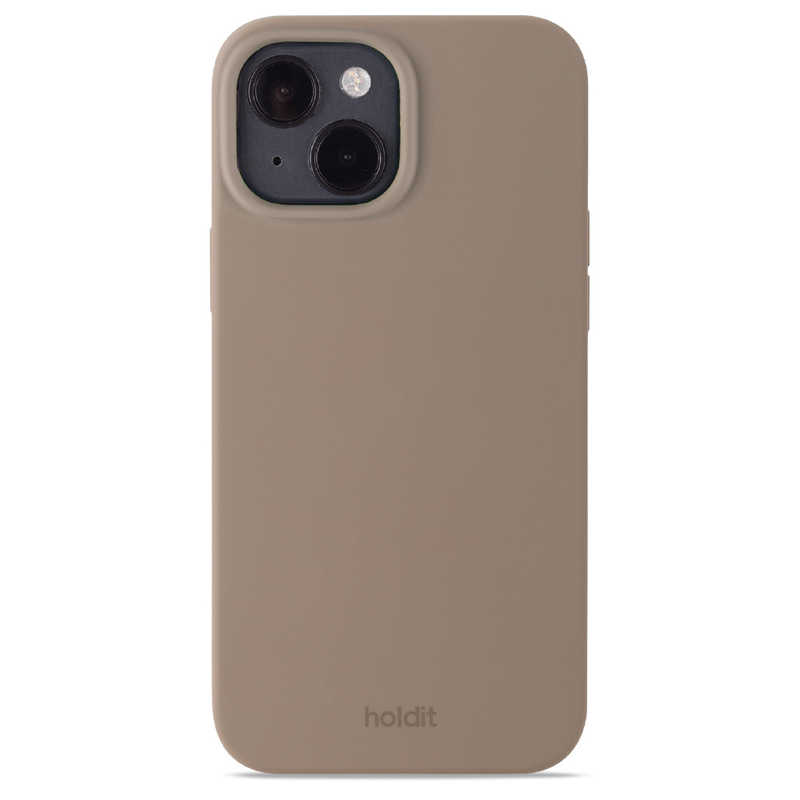 HOLDIT HOLDIT iPhone15 6.1インチ ソフトタッチシリコーンケース モカブラウン  