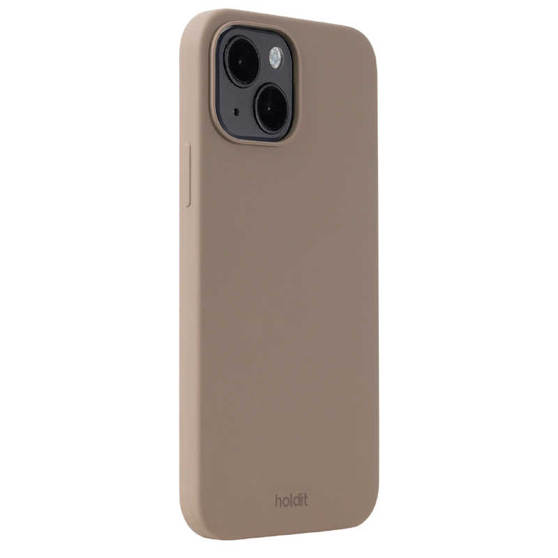 HOLDIT HOLDIT iPhone15 6.1インチ ソフトタッチシリコーンケース モカブラウン  