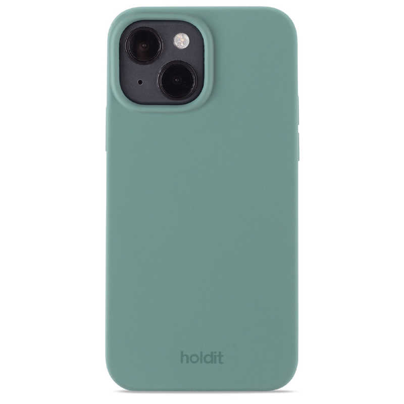 HOLDIT HOLDIT iPhone15 6.1インチ ソフトタッチシリコーンケース モスグリーン  