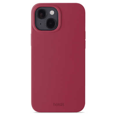 HOLDIT iPhone 15 (6.1インチ) ソフトタッチシリコーンケース レッド