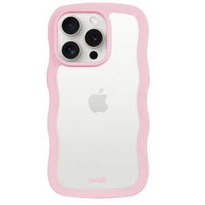 HOLDIT iPhone14ProMAX 背面クリアケース ピンク Wavy 16210 HOLDIT iPhone14ProMAX 背面クリアケース ピンク Wavy 16210